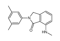 2-(3,5-dimethylphenyl)-7-(methylamino)-3H-isoindol-1-one结构式