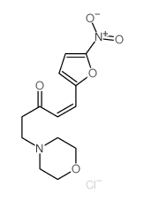 (E)-5-morpholin-4-yl-1-(5-nitro-2-furyl)pent-1-en-3-one结构式