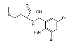 (2S)-2-[(2-amino-3,5-dibromophenyl)methylamino]-4-methylsulfanylbutanoic acid Structure