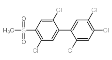 4-甲基磺酰基-2,2’,4’,5,5’-五氯联苯结构式