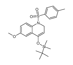 N-p-toluenesulfonyl-4-(tert-butyldimethylsiloxy)-6-methoxy-1,2-dihydroquinoline结构式