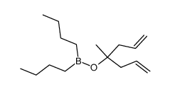 dibutylborinic acid 1-allyl-1-methyl-but-3-enyl ester结构式