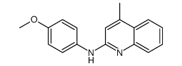 N-(4-methoxyphenyl)-4-methylquinolin-2-amine结构式