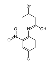 3-Bromo-N-(4-chloro-2-nitrophenyl)butanamide Structure