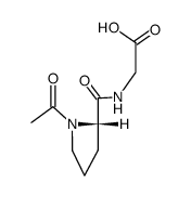N-(N-acetyl-L-prolyl)-glycine Structure