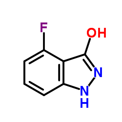 4-氟-1H-吲唑-3-醇结构式