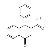 2-Naphthalenecarboxylicacid, 1,2,3,4-tetrahydro-4-oxo-1-phenyl- Structure
