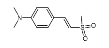 trans-β-(4-N,N-Dimethylamino-styryl)-methyl-sulfon结构式