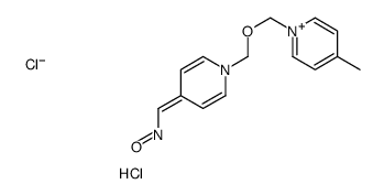 [1-[(4-methylpyridin-1-ium-1-yl)methoxymethyl]pyridin-4-ylidene]methyl-oxoazanium,dichloride结构式