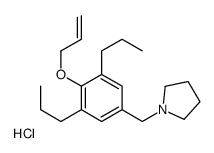 1-[(4-prop-2-enoxy-3,5-dipropylphenyl)methyl]pyrrolidine,hydrochloride Structure