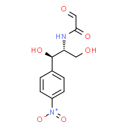 (R-(R*,R*))-N-(2-Hydroxy-1-(hydroxymethyl)-2-(4-nitrophenyl)ethyl)-2-o xoacetamide结构式