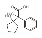 2-(1-hydroxycyclopentyl)-2-phenyl-propanoic acid结构式