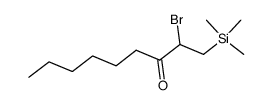 2-bromo-1-(trimethylsilyl)nonan-3-one结构式