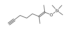 trimethyl((3-methyloct-2-en-7-yn-2-yl)oxy)silane Structure
