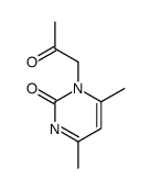 4,6-dimethyl-1-(2-oxopropyl)pyrimidin-2-one Structure
