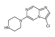 3-chloro-6-(1-piperazinyl)imidazo[1,2-a]pyrazine Structure