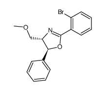 (4S,5S)-2-(2-bromophenyl)-4-methoxymethyl-5-phenyl-2-oxazine Structure
