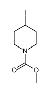 1-Piperidinecarboxylic acid, 4-iodo-, Methyl ester Structure