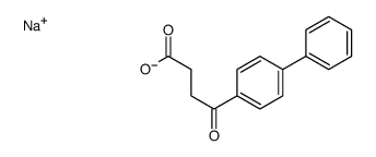 gamma-Oxo-(1,1'-biphenyl)-4-butanoic acid, sodium salt结构式