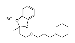1-[3-[2-(2-methylbenzo[1,3]dioxol-2-yl)ethoxy]propyl]-3,4,5,6-tetrahyd ro-2H-pyridine bromide Structure