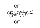 cis-SnCl4[Si(CH3)2[N(CH3)2]2] Structure