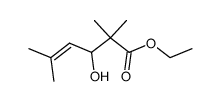 ethyl 3-hydroxy-2,2,5-trimethyl-4-hexenoate结构式
