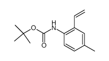 (4-methyl-2-vinylphenyl)carbamic acid tert-butyl ester Structure