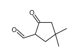 4,4-dimethyl-2-oxocyclopentane-1-carbaldehyde Structure