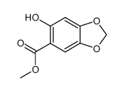 methyl 6-hydroxybenzo[d][1,3]dioxole-5-carboxylate Structure