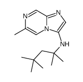 6-methyl-N-(2,4,4-trimethylpentan-2-yl)imidazo[1,2-a]pyrazin-3-amine Structure