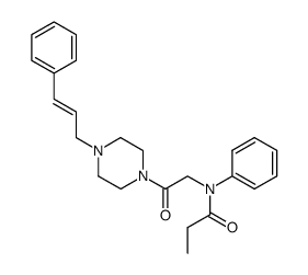 1-Cinnamyl-4-<(N-propioanilido)acetyl>piperazine结构式