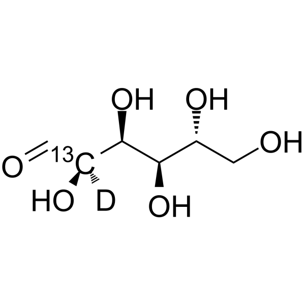 葡萄糖 13C,d1结构式