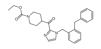 4-[[1-(二苯基甲基)-1H-咪唑]羰基]-1-哌啶羧酸乙酯结构式