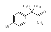 2-(4-BROMOPHENYL)-2-METHYLPROPIONAMIDE Structure