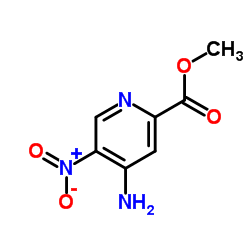 4-氨基-5-硝基-2-吡啶羧酸甲酯结构式