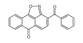 3-benzoyl-6H-anthra[1,9-cd]isoxazol-6-one结构式