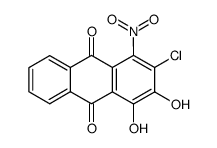 2-chloro-3,4-dihydroxy-1-nitro-anthraquinone Structure