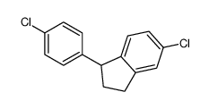 5-chloro-1-(4-chlorophenyl)-2,3-dihydro-1H-indene Structure