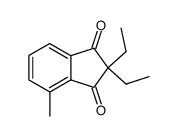 2,2-diethyl-4-methyl-indan-1,3-dione结构式