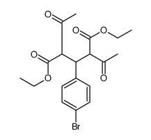 2,4-二乙酰基-3-(4-溴苯基)戊二酸二乙酯结构式