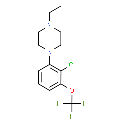 1-[2-Chloro-3-(trifluoromethoxy)phenyl]-4-ethylpiperazine结构式