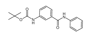 tert-butyl (3-(phenylcarbamoyl)phenyl)carbamate Structure