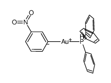 (3-nitrophenyl)(triphenyl-λ5-phosphanyl)gold Structure