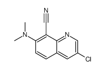 3-chloro-7-(dimethylamino)quinoline-8-carbonitrile Structure