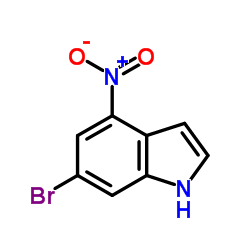6-溴-4-硝基-1H-吲哚结构式