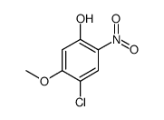Phenol, 4-chloro-5-methoxy-2-nitro结构式