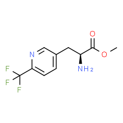 3-PYRIDINEPROPANOIC ACID, A-AMINO-6-(TRIFLUOROMETHYL)-, METHYL ESTER, (AS)- Structure