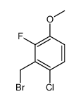6-CHLORO-2-FLUORO-3-METHOXYBENZYL BROMIDE Structure