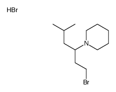 1-(1-bromo-5-methylhexan-3-yl)piperidine,hydrobromide Structure