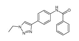 N-[4-(1-ethyltriazol-4-yl)phenyl]benzamide结构式